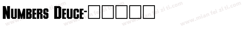 Numbers Deuce字体转换